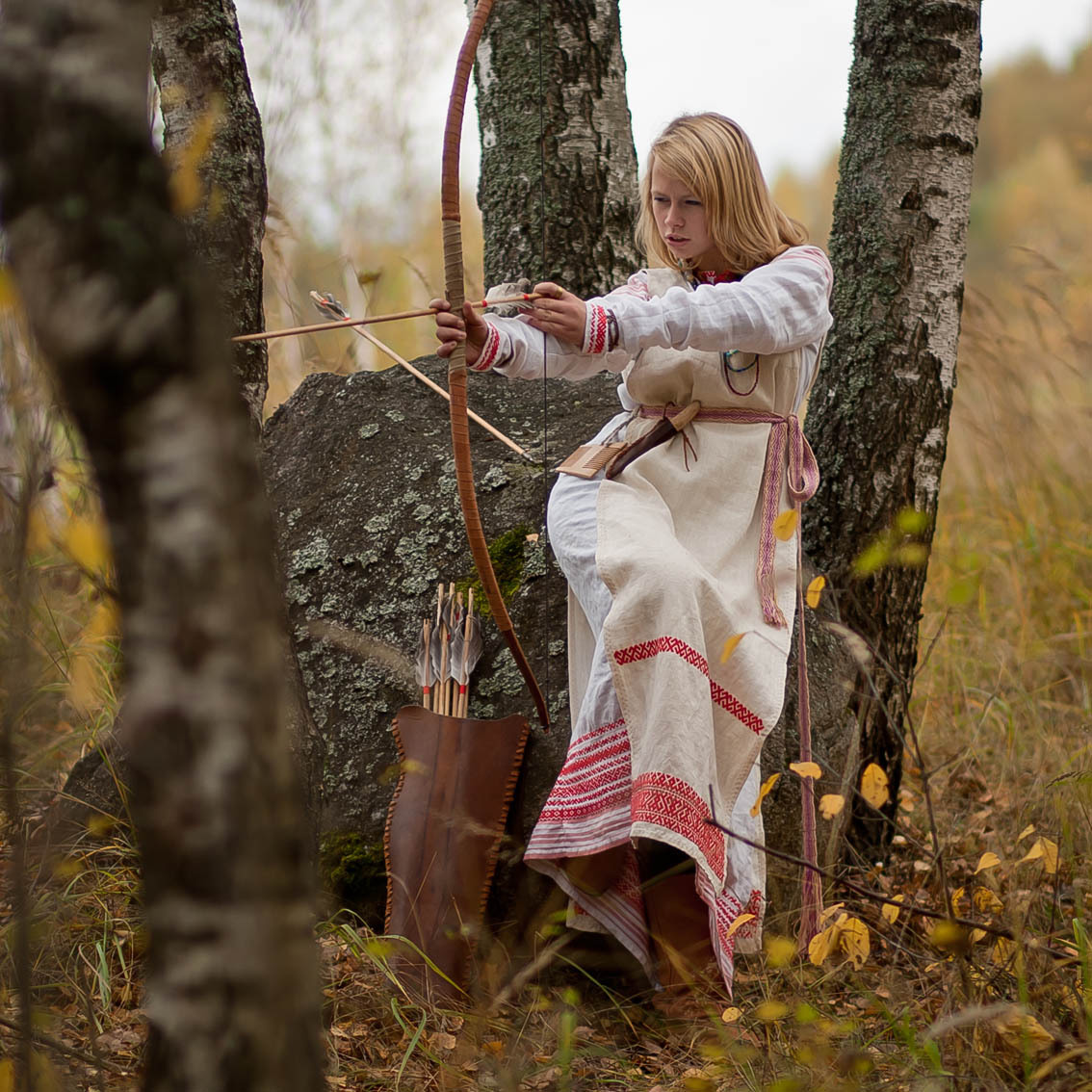 Sexy photo Girls in Slavic costumes in La Paz