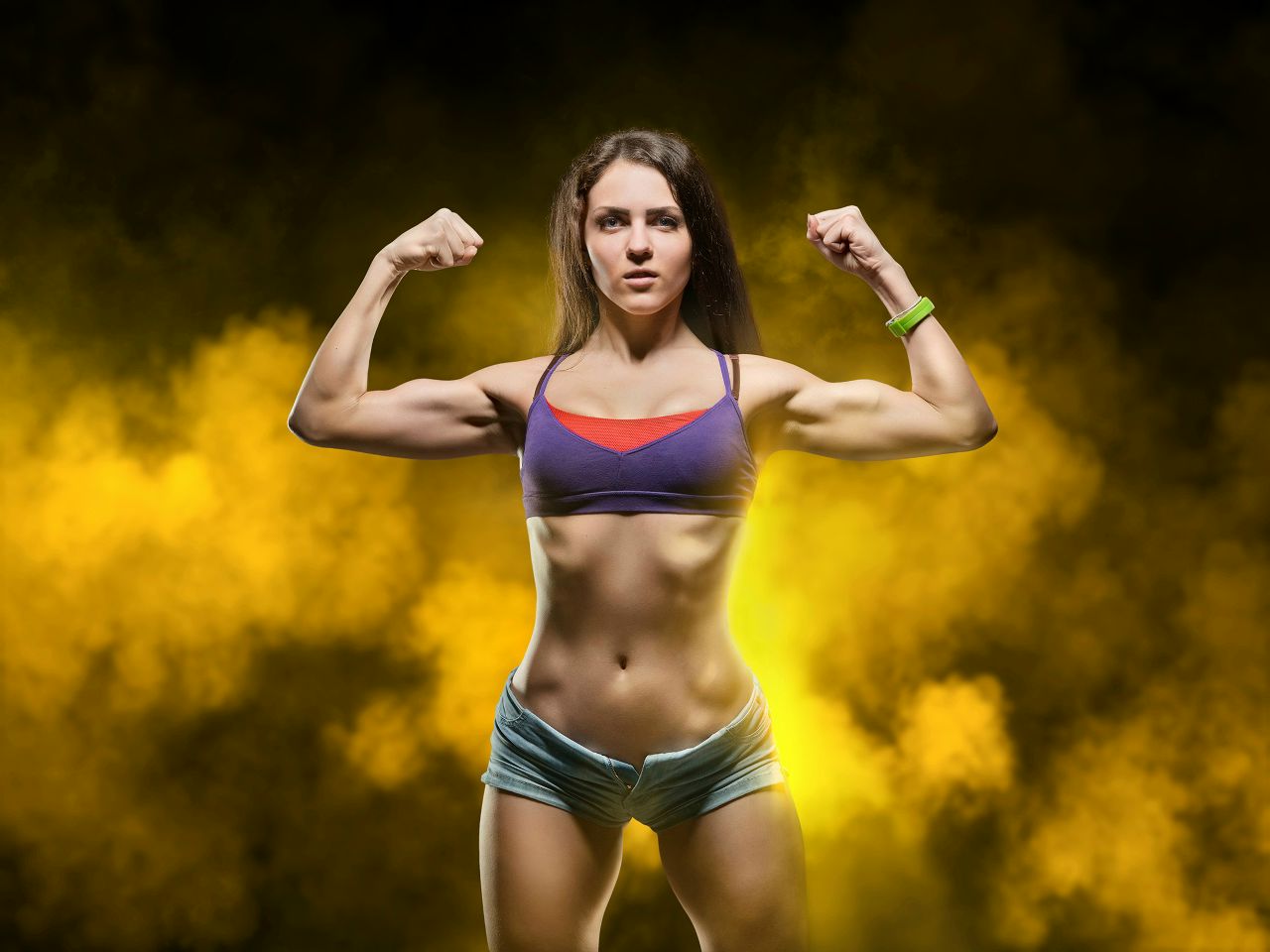 Athletic girls in La Paz